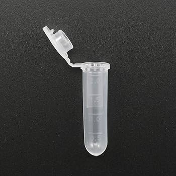 Microcentrifuge Tube, PP, Clear, Graduated, Sterile, Round with stopper