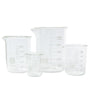 Low Form Graduated Beakers – Borosilicate Glass (DIN 12331, ISO 3819 & USP Compliant)