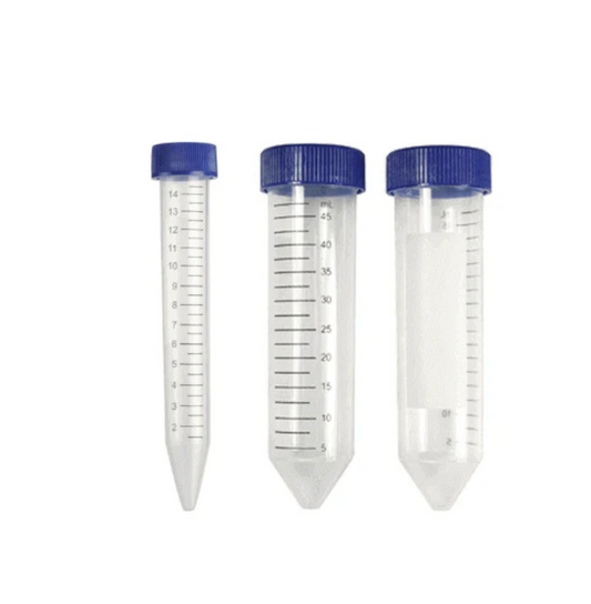 15mL Centrifuge Tubes – PP, Conical Bottom, Sterile, Foam Racked (Carton of 500)