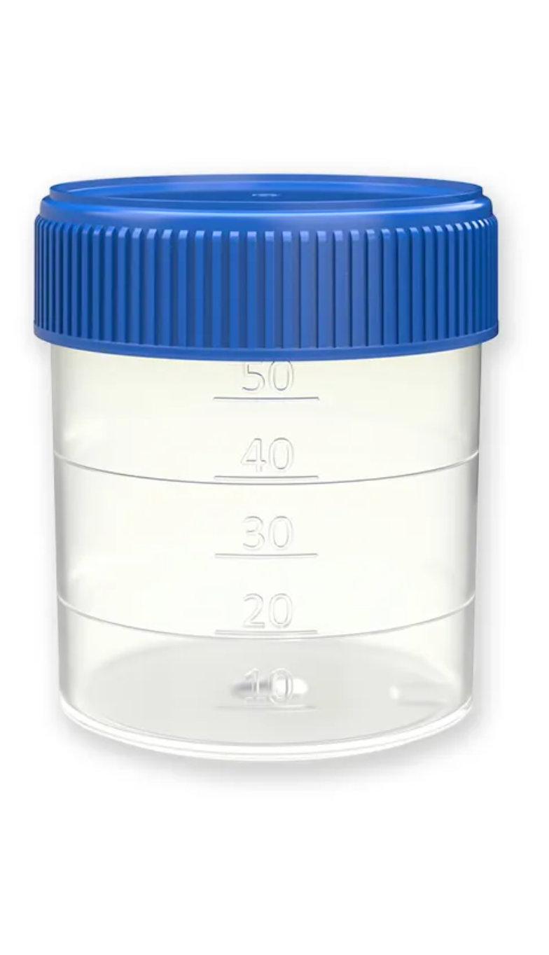 Universal Specimen Containers, Gamma Sterile,  labelled/unlabelled Vials