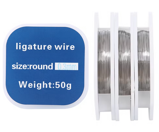 Ligature Wire – Stainless Steel (50g) | 0.20mm / 0.25mm / 0.30mm