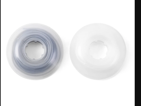 Elastic Archwire Sleeve Tubing – Clear / Silver (5 meters/roll)