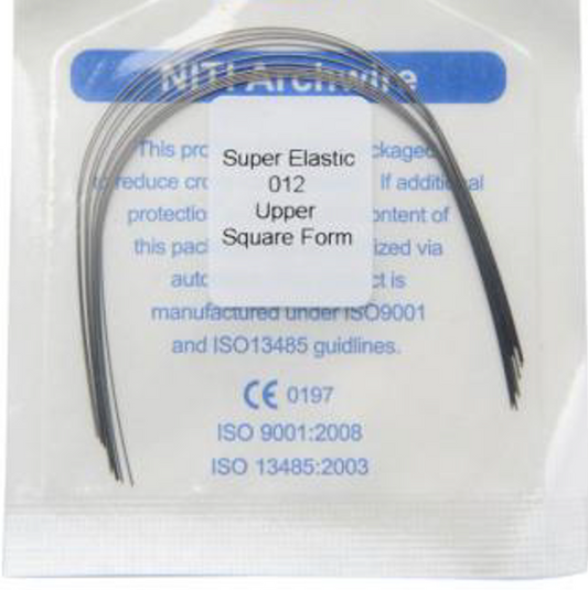 Super Elastic NITI Archwire – Square Form (Round, Upper/Lower)