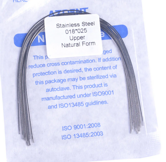 Stainless Steel Archwire – Natural Form (Rectangular, Upper/Lower)