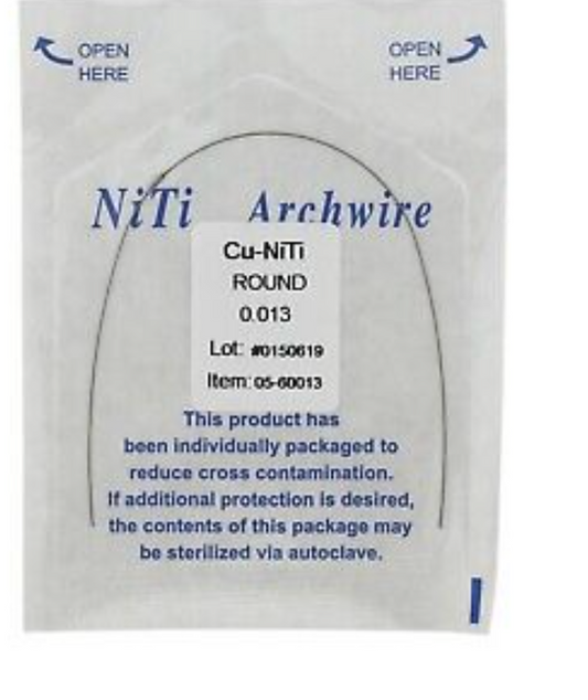 Cu-NITI Archwire – Oval Form (Round, 1pc/bag)