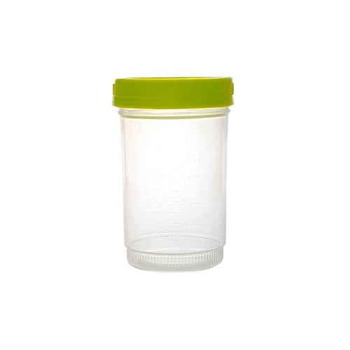 120ml Sterile Sample Container – Leak-Proof with Green Screw Cap (Pack of 300)