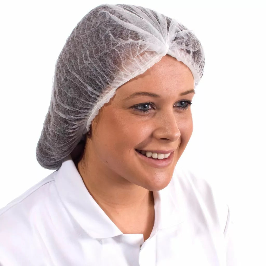 Disposable Mob Caps – SPP, Double Elastic, 14gsm (Blue or White, Carton of 1000)